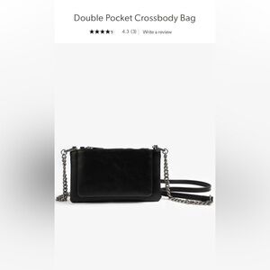 Brand new with tags Maurice’s Black Double Pocket Crossbody Bag. Removable strap
